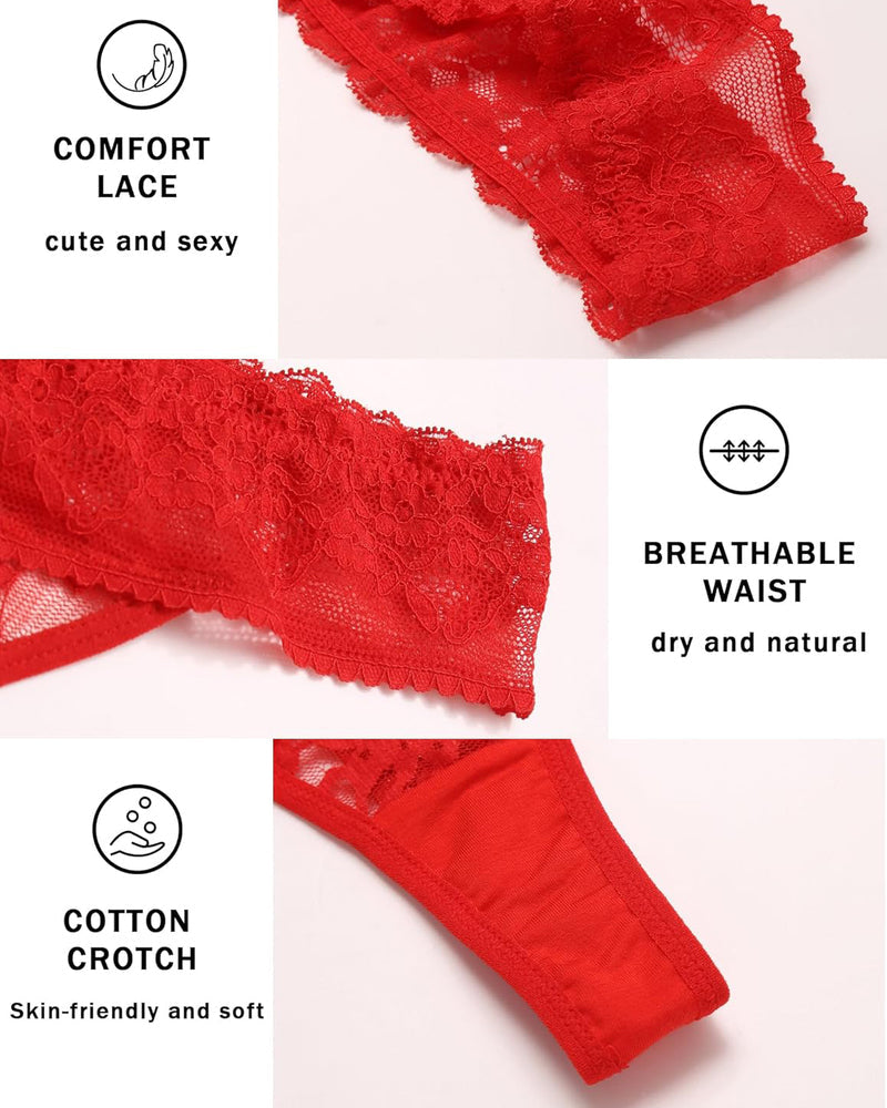 Lace Low Waist Brazilian Panties Lingeries-panties - Tophatter Daily Deals
