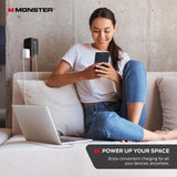 Monster Power Shield: Magnetic Wall Extender with 2 AC, 3 USB-A, 1 USB-C Computer Accessories - Tophatter Daily Deals