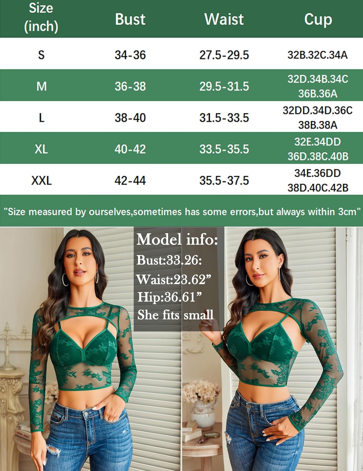 Lace Cami Top with Shrug Lingeries-Crop tops - Tophatter Daily Deals