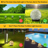 6 Pack Solar Globe Lights Outdoor Waterproof Solar Outdoor Lights - Tophatter Daily Deals