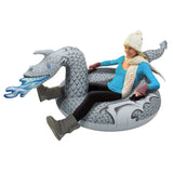 GoFloats Winter Snow Tube - Inflatable Sled for Kids and Adults (Choose from Unicorn, Disney's Frozen, Ice Dragon, Polar Bear, Penguin, Flamingo) Ice Dragon - Tophatter Daily Deals