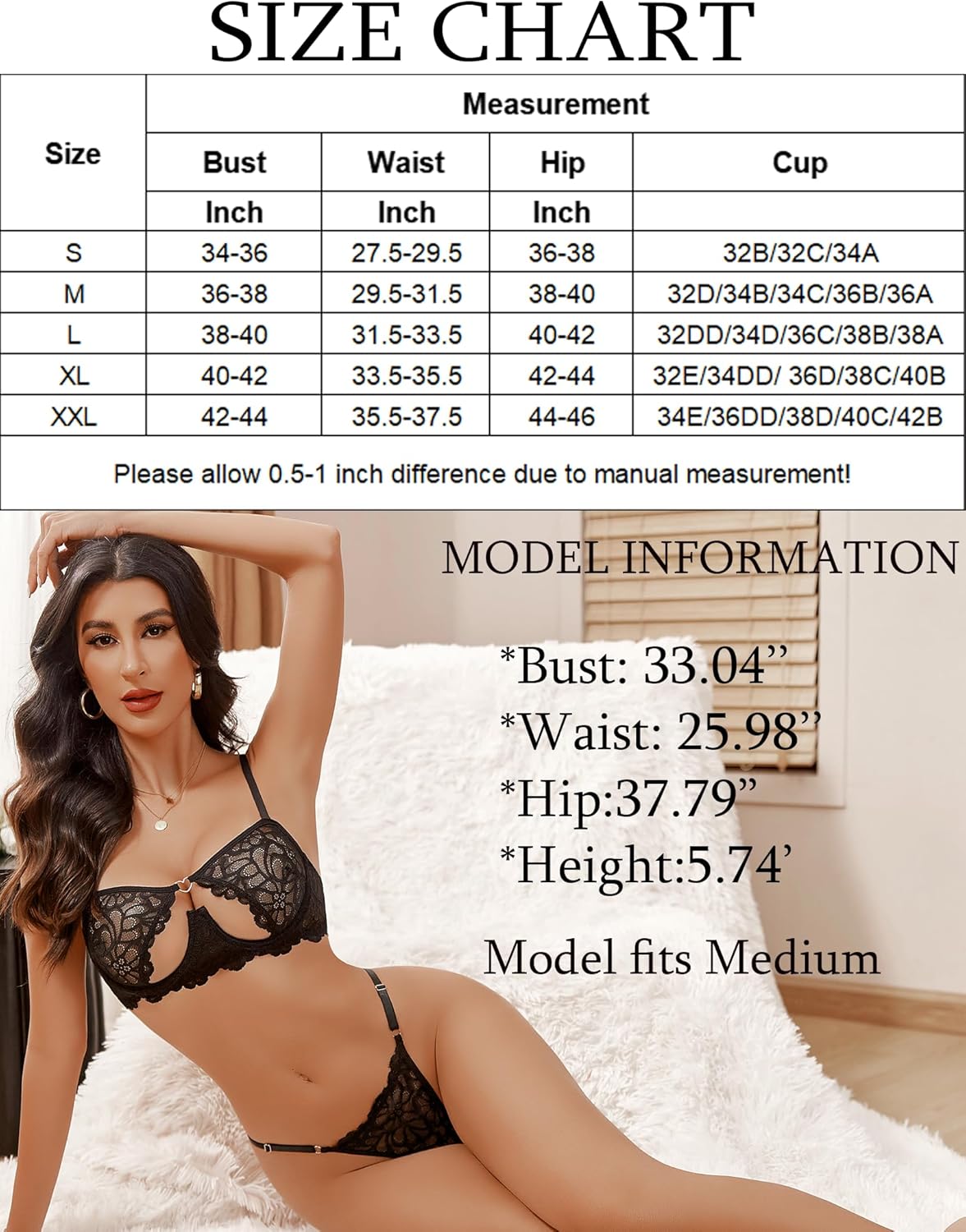 Push Up Half Cup Bra Sets Lingerie Sets-Bra Sets - Tophatter Daily Deals