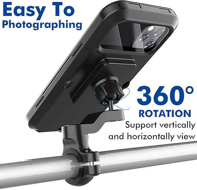 Waterproof Motorcycle Phone Mount Holder Motorcycle Phone Mounts - Tophatter Daily Deals