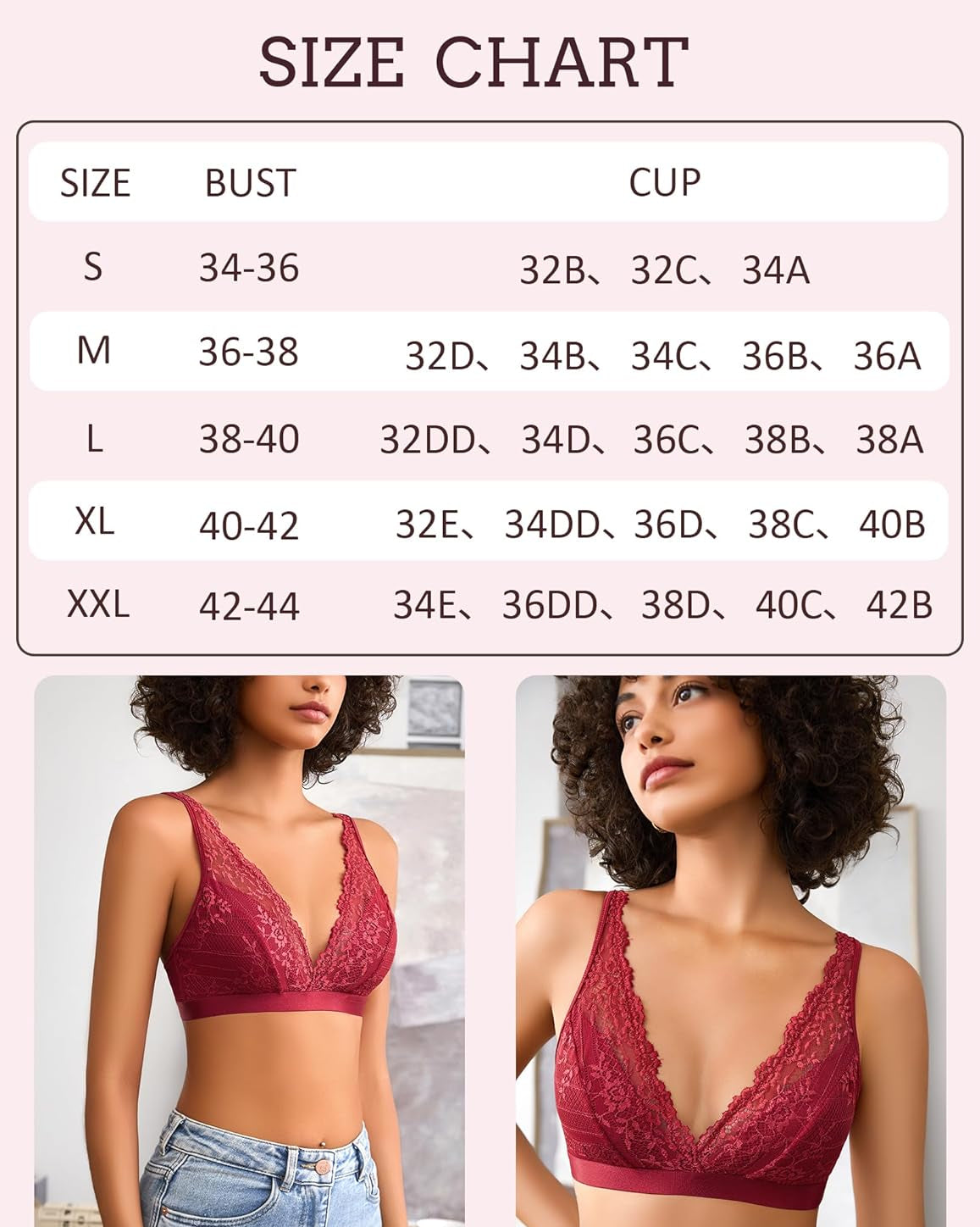 Lace Wireless Bralette Bras Lingerie Sets-Bras - Tophatter Daily Deals