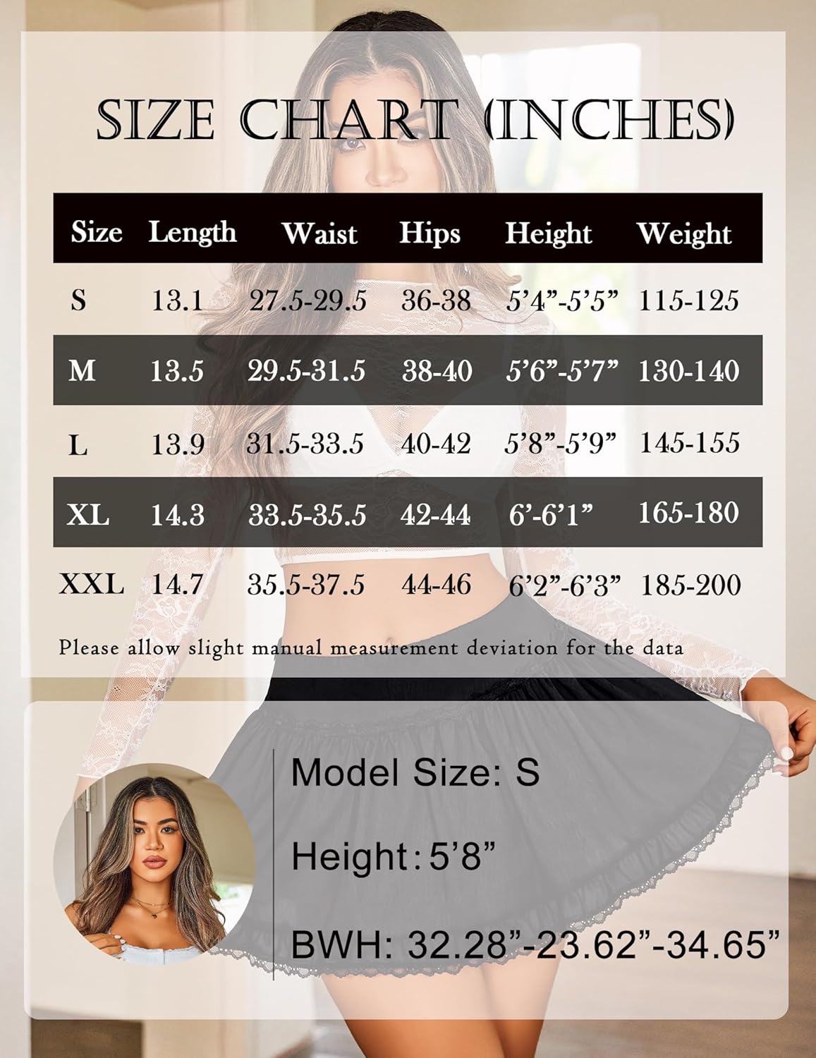 Flowy A Line Ruffle Hem Y2K Cute Skirts Lingeries-mini skirts - Tophatter Daily Deals