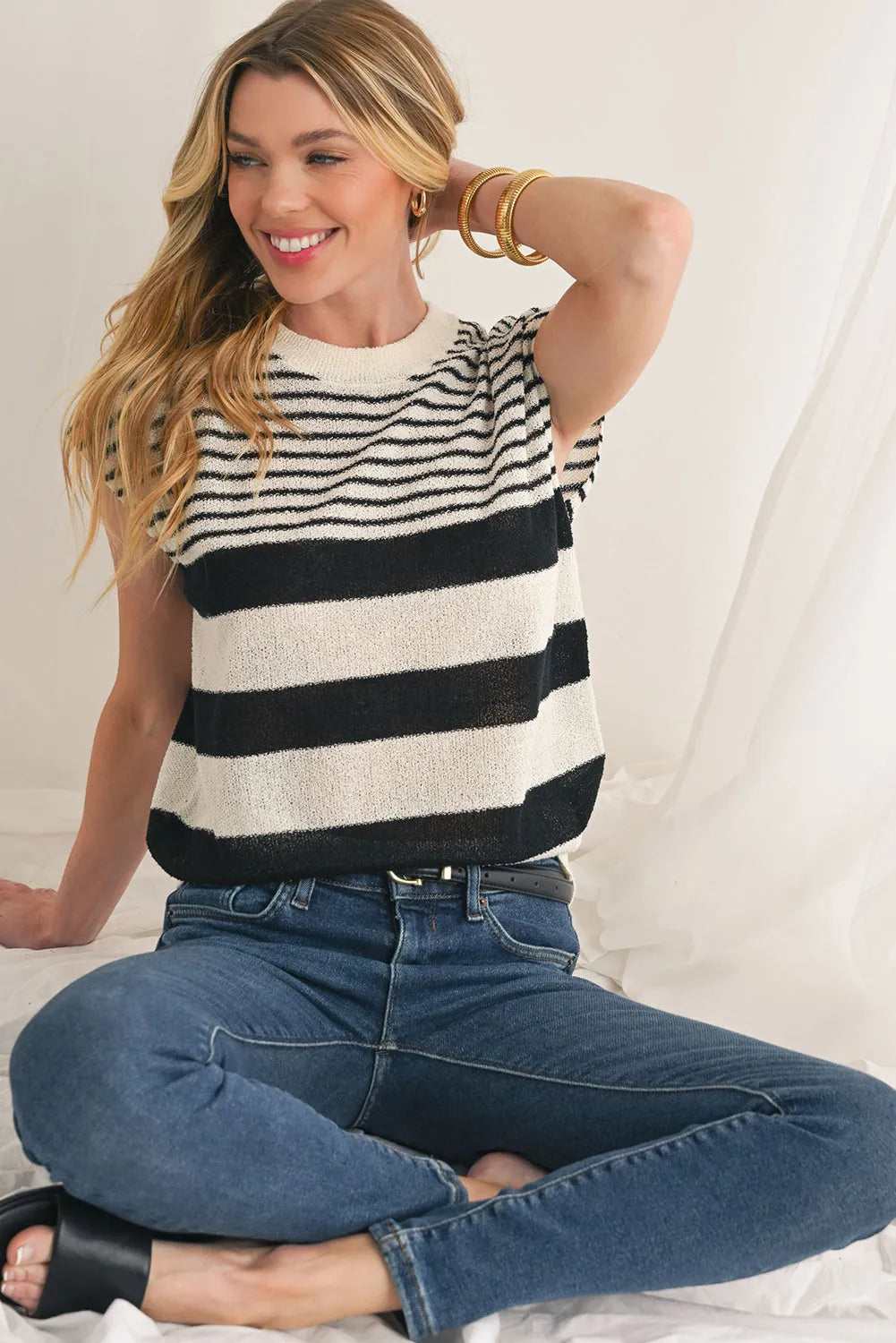 Gold Textured Titanium Steel Chunky Bangle Bracelets - Tophatter Daily Deals