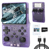 【30000 in 1】 R40S Pro Retro Handheld Game Console, Video Game Console, 3.5 inch IPS Screen, More Than 20 Emulator, 256G TF Card Purple Video Game Consoles - Tophatter Daily Deals