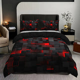 Abstract Grid Series Quilt Cover Digital Printing Bedding 0 - Tophatter Daily Deals