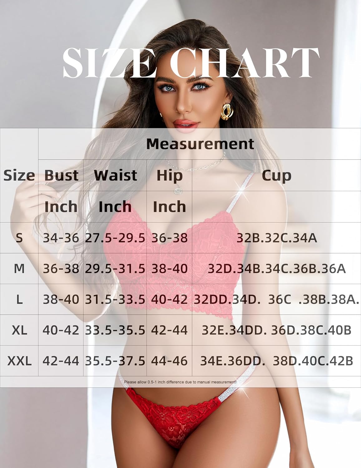 Lace Sheer Bralette and Panty Set Lingerie Sets-Bra Sets - Tophatter Daily Deals