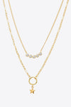 Zircon Star Pendant Necklace Gold One Size Necklaces - Tophatter Daily Deals