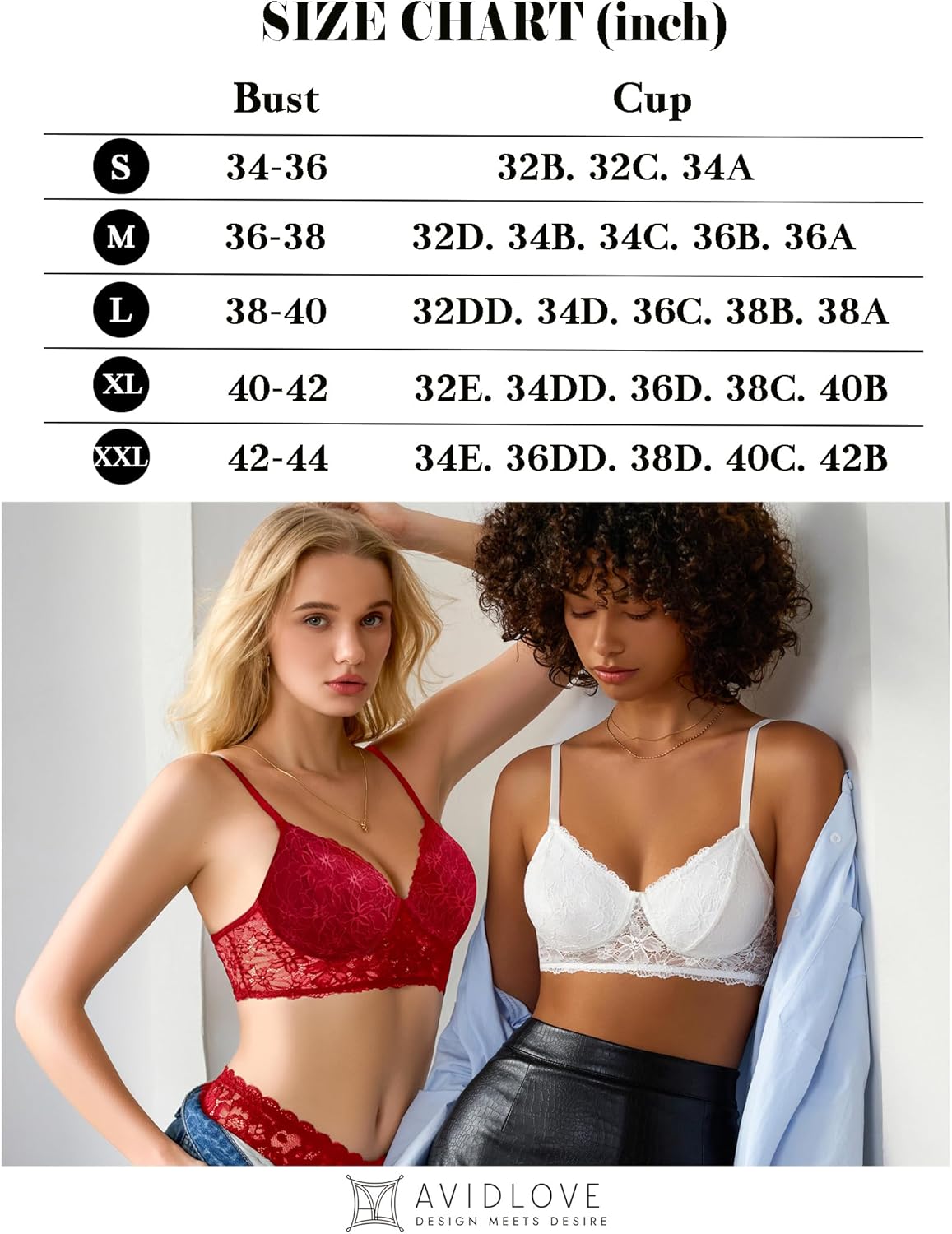 Lace Bra Bralettes Wireless Bras Lingerie Sets-Bras - Tophatter Daily Deals
