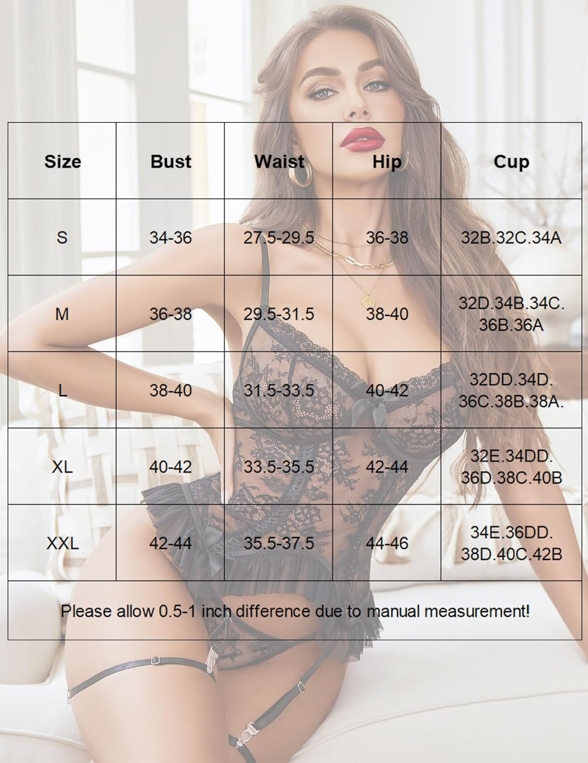 Lace Corset and Panty Outfits Sets Lingeries-Corsets - Tophatter Daily Deals