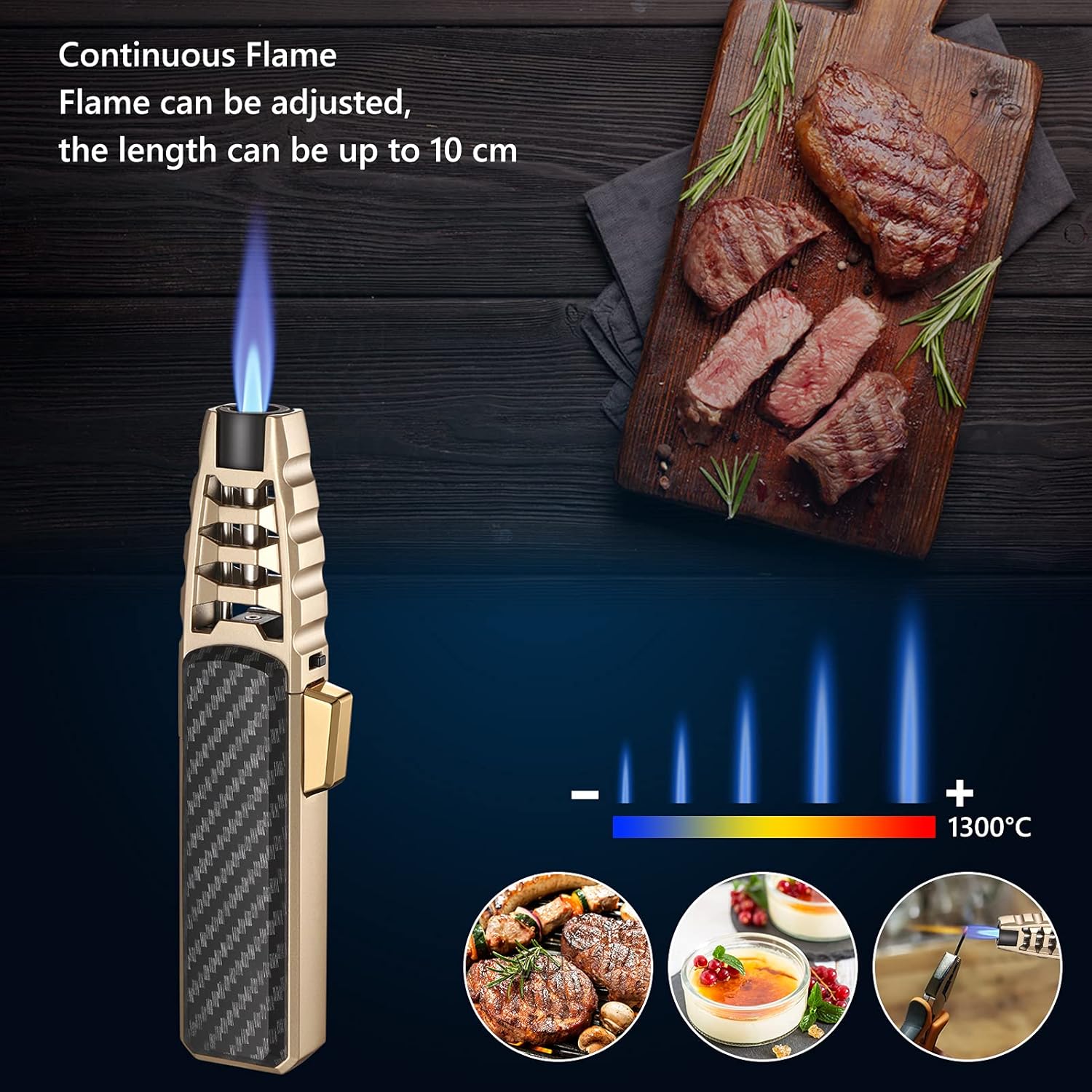 Windproof Torch Lighter Culinary Torch Fall 2025 Gift - Tophatter Daily Deals