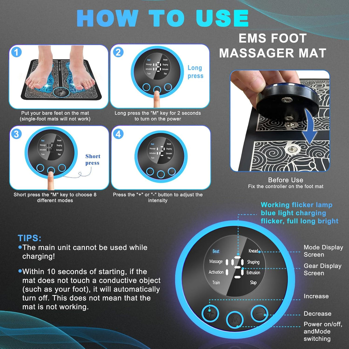 EMS Foot Massager Health & Wellness - Tophatter Daily Deals