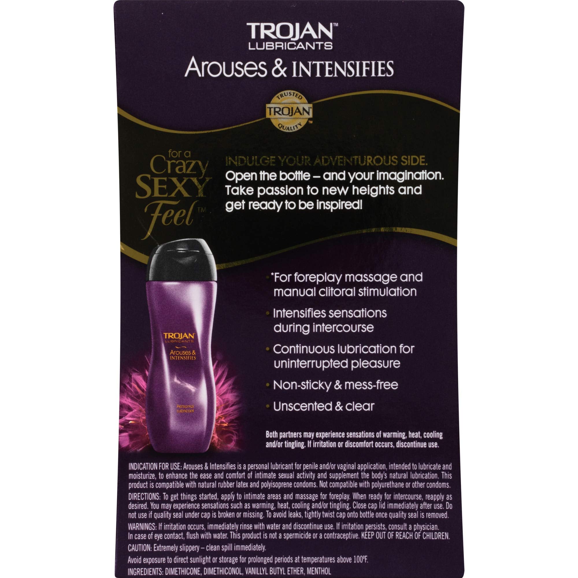 Trojan Lubes Arouses & Intensifies Personal Lubricant, 3 oz. - Tophatter Daily Deals