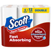 Scott® Paper Towels (Fast Delivery) 100 sheet (Pack of 6) Paper Towels - Tophatter Daily Deals