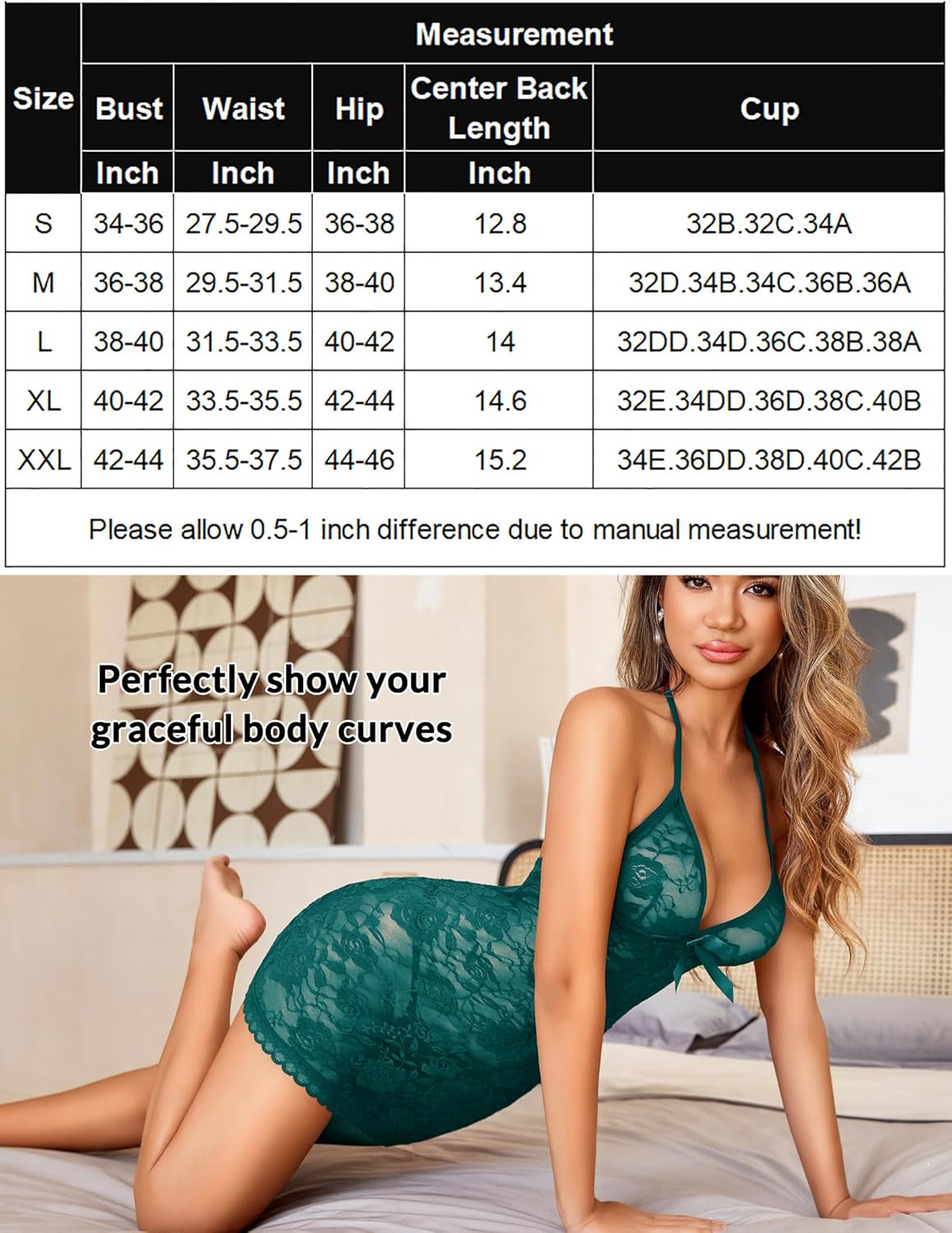 Lace Dress Halter V Neck Sleepwear Lingeries-Chemises - Tophatter Daily Deals