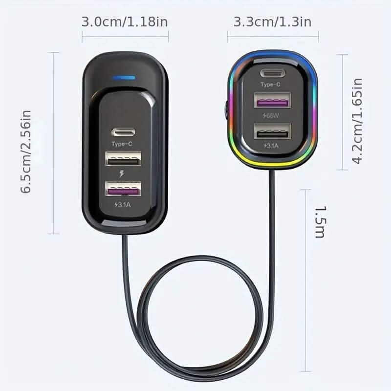 81W Fast Car Charger Automotive - Tophatter Daily Deals