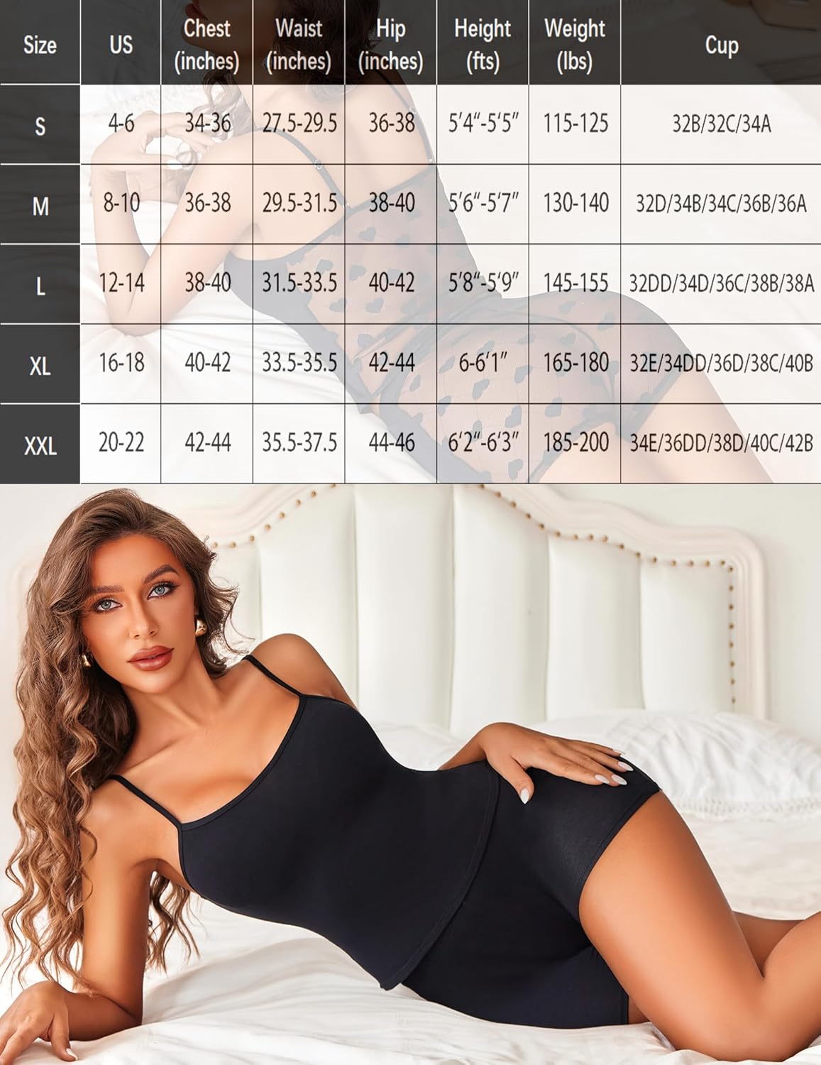 Sheer Back Heart Lace Pajama Set Sleepwears-Pajamas Sets - Tophatter Daily Deals