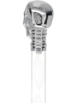 Crystal Elegance Chrome Skull Cane with Invisible Acrylic Shaft Options Clear Lucite Walking Canes - Tophatter Daily Deals