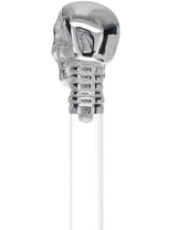 Crystal Elegance Chrome Skull Cane with Invisible Acrylic Shaft Options Clear Lucite Walking Canes - Tophatter Daily Deals