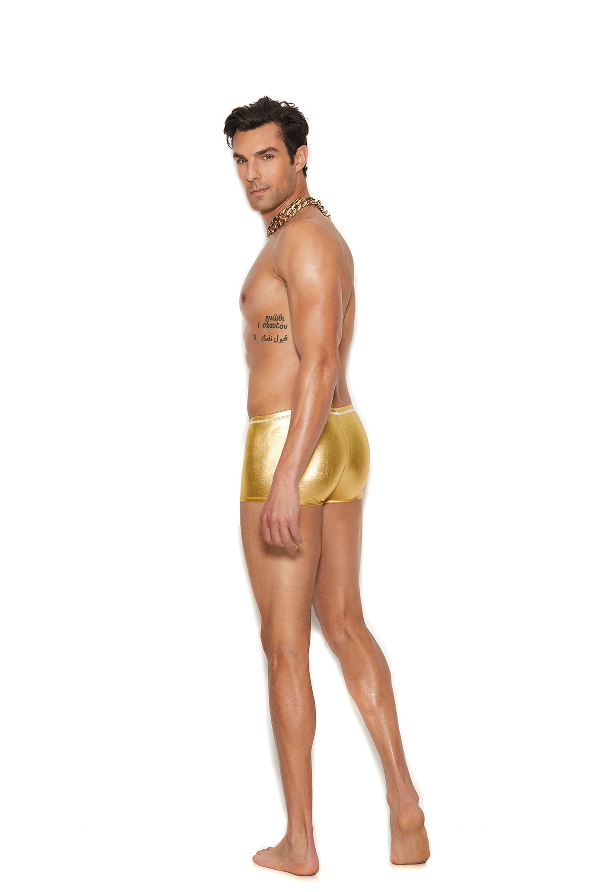 Gold Lamé Boxer Brief Underwear - Tophatter Daily Deals