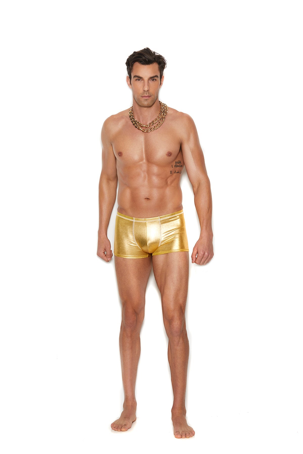 Gold Lamé Boxer Brief Underwear - Tophatter Daily Deals