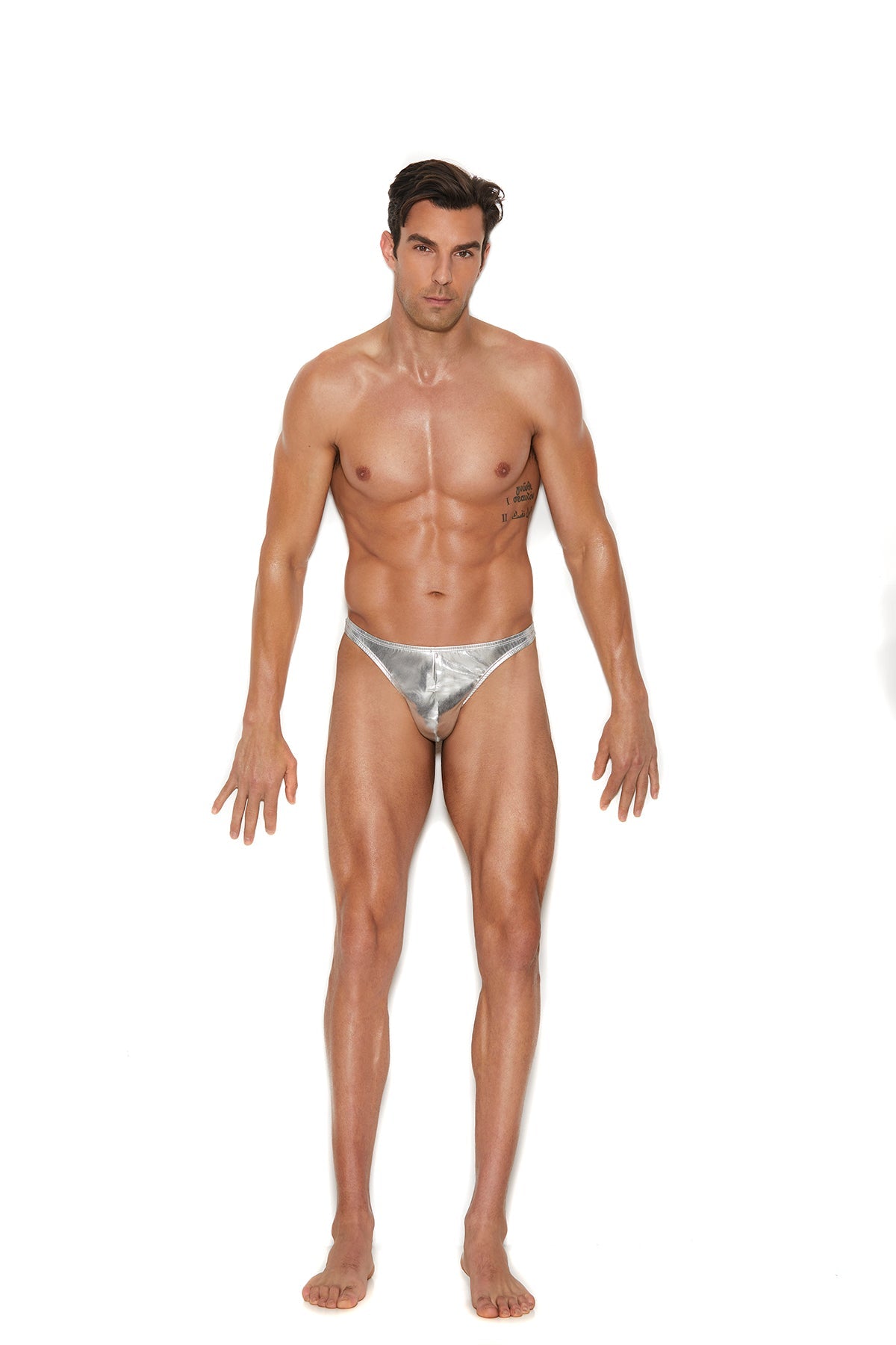 Silver Lamé Thong Underwear - Tophatter Daily Deals