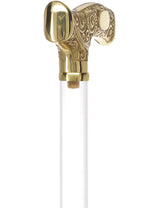 Make It Yours: Invisible Clear Shaft w/ Premium Brass Cane Clear Lucite Walking Canes - Tophatter Daily Deals