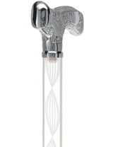Make It Yours: Invisible Clear Shaft w/ Premium Chrome Brass Cane Clear Lucite Walking Canes - Tophatter Daily Deals