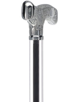 Make It Yours: Invisible Clear Shaft w/ Premium Chrome Brass Cane Clear Lucite Walking Canes - Tophatter Daily Deals