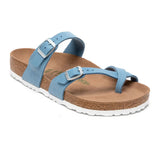 Birkenstock Mayari Birko-Flor Sandals Brushed Dove 39 Regular Wide Footwear - Tophatter Daily Deals