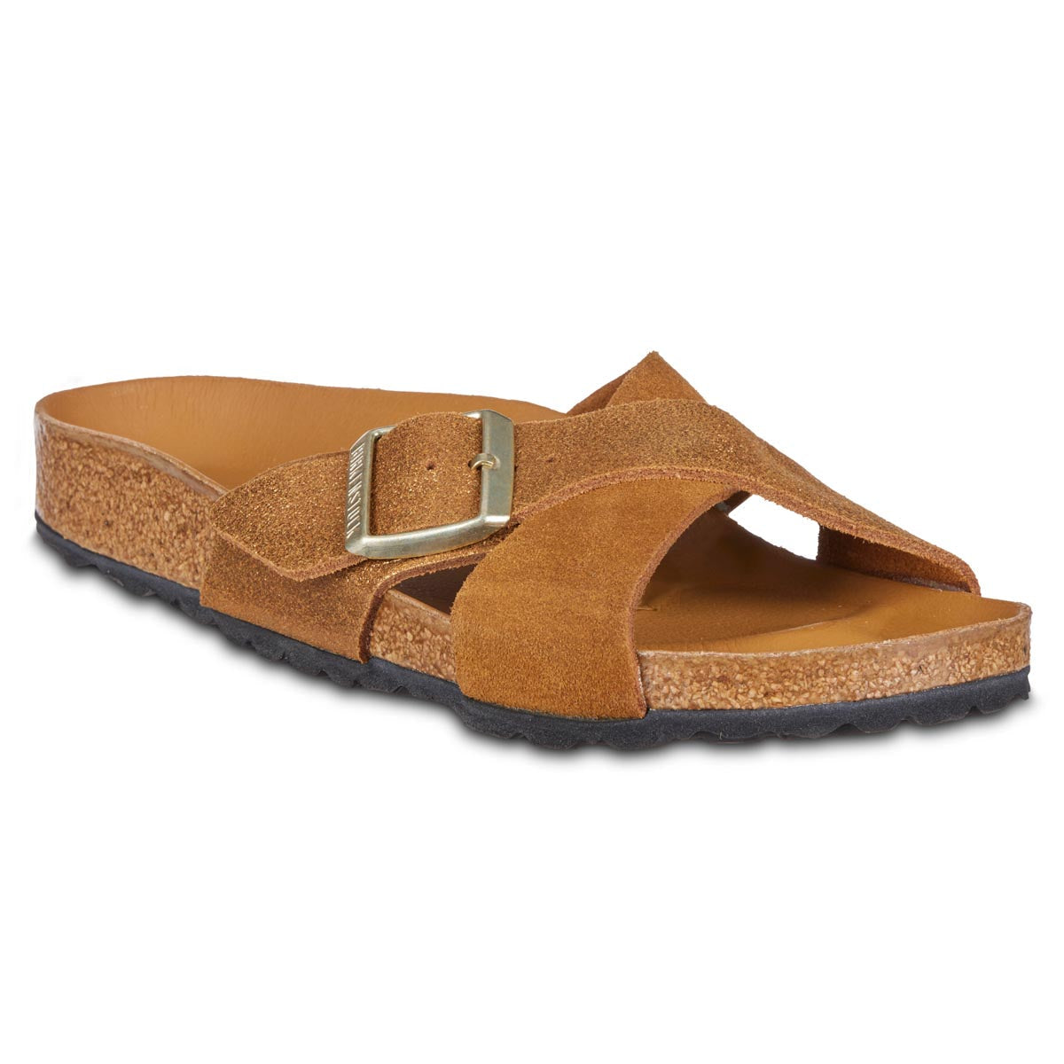 Birkenstock Siena Suede Leather Sandals Allover Mink Medium Narrow Footwear - Tophatter Daily Deals