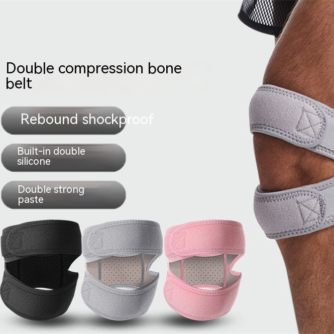 Built-in Double Silicone Pressure Adjustable Patella Retinaculum 0 - Tophatter Daily Deals
