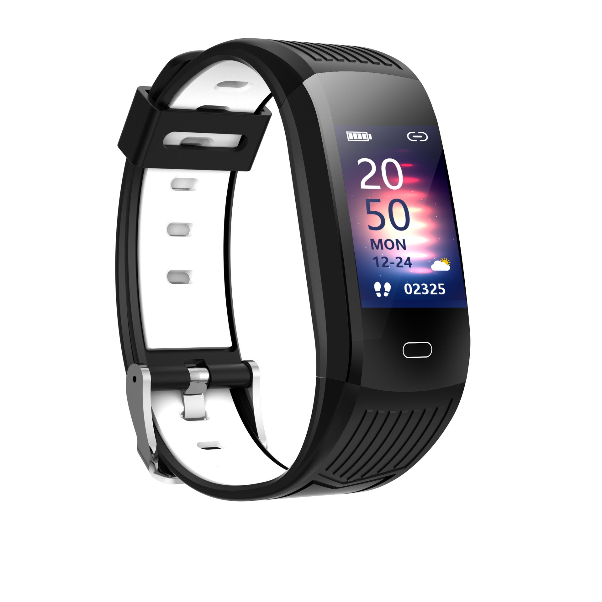 Bluetooth Smart Sports Bracelet Color Screen Electronic Watch Black 0 - Tophatter Daily Deals
