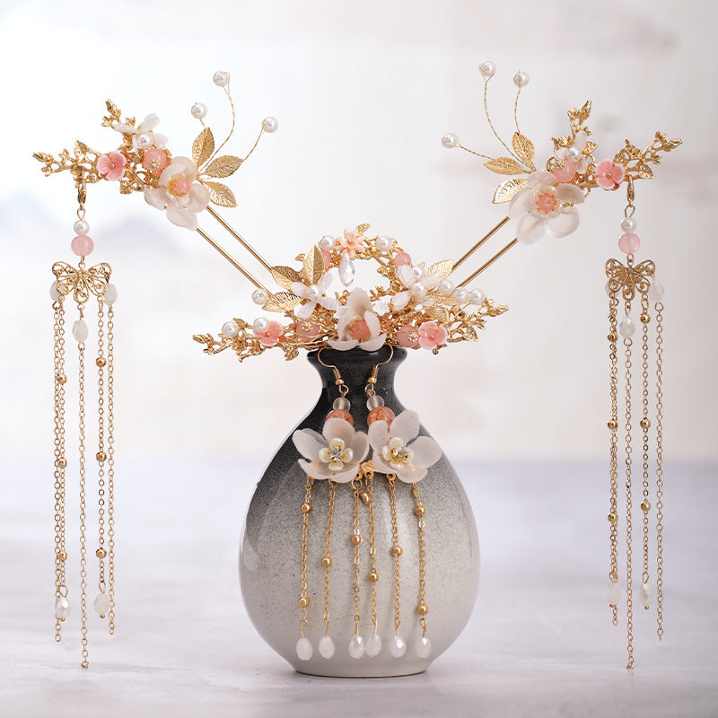 Ancient Hanfu headdress flow super step hairpin Ear hook version 0 - Tophatter Daily Deals