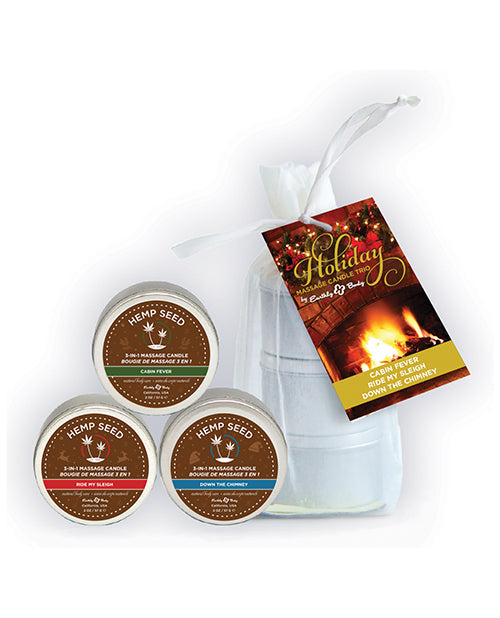 Earthly Body Holiday 3 in 1 Trio Gift Massage Oil - Tophatter Daily Deals