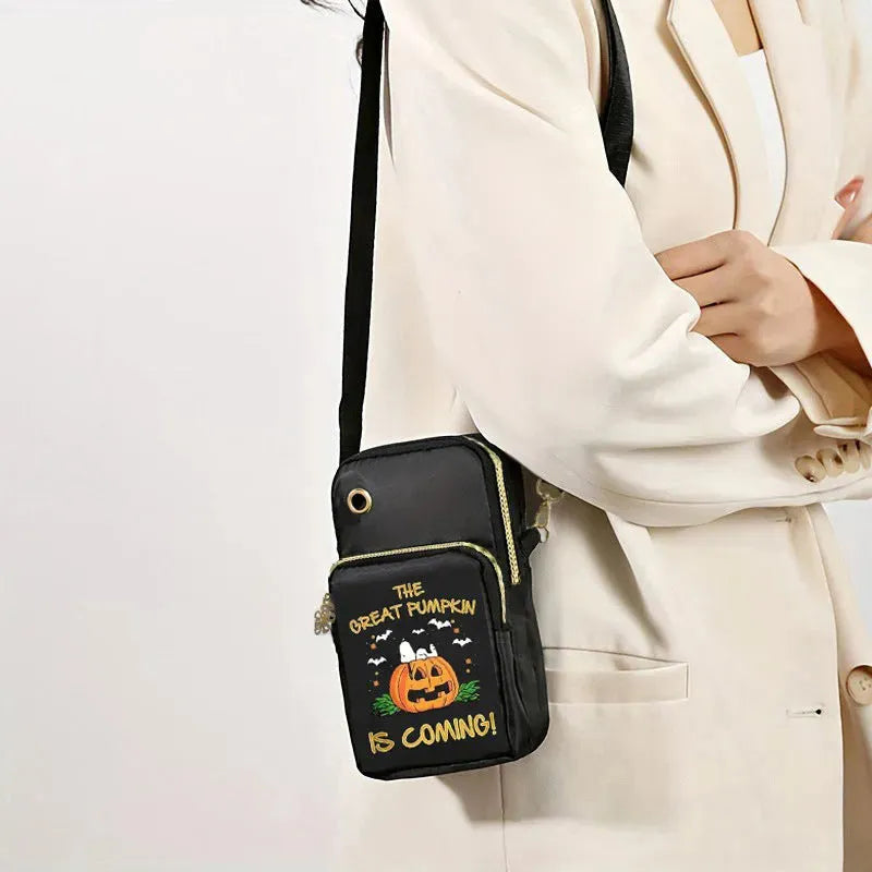 Halloween Pumpkin Pattern Phone Bag Coin Wallet Cute Mini Crossbody Shoulder Bags For Kids Women - Tophatter Daily Deals