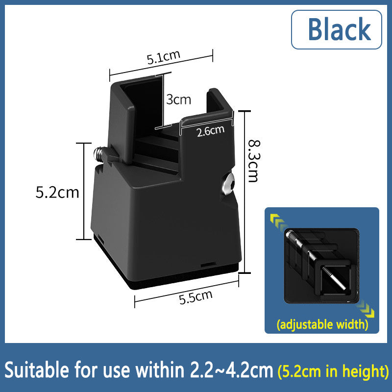 Adjustable Furniture Height Pad Black D 2PCS 0 - Tophatter Daily Deals
