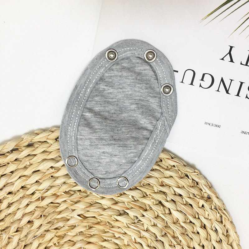 Baby's Long Cotton Romper Extension Piece Grey One Size 0 - Tophatter Daily Deals