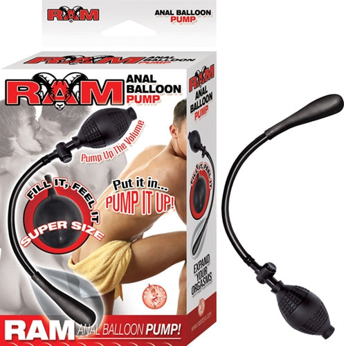 Ram Black Anal Balloon Pump with Safety Release Valve and Bulb > Anal Range > Tunnel and Stretchers - Tophatter Daily Deals