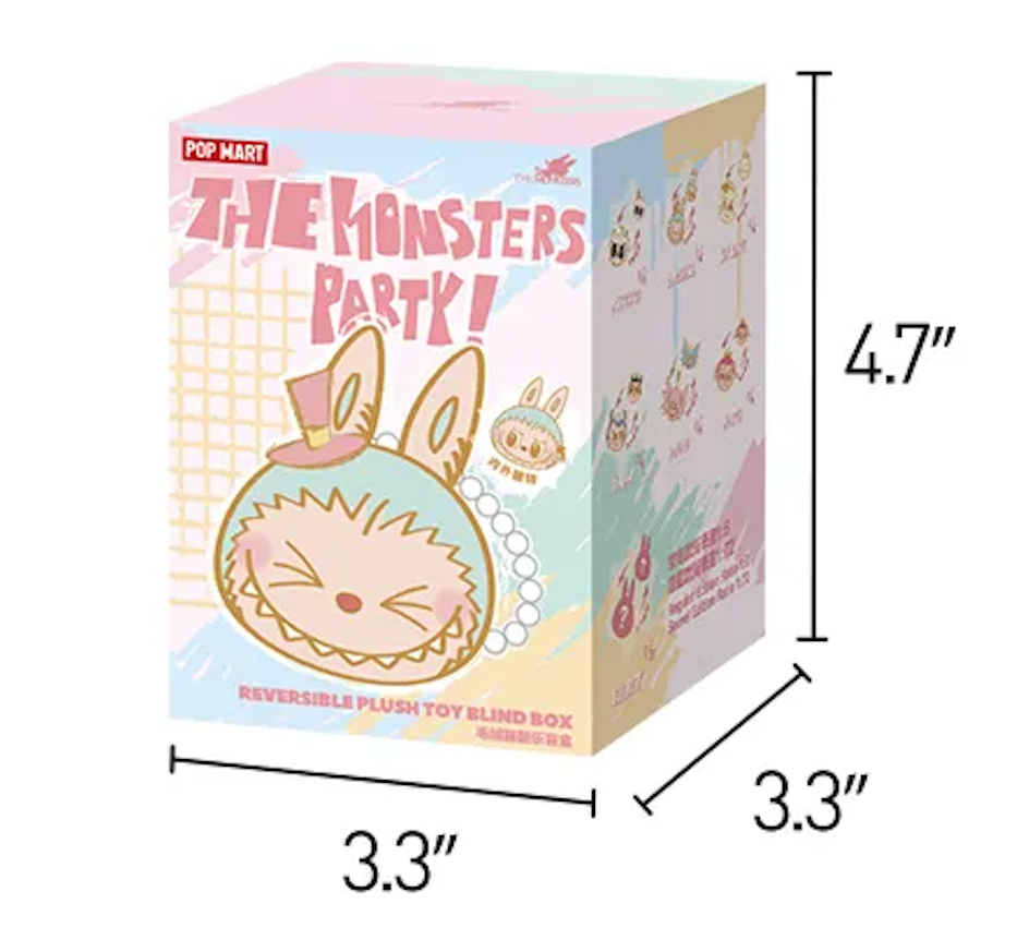 THE MONSTERS Party Series - Reversible Plush Blind Box 1 BOX - Tophatter Daily Deals