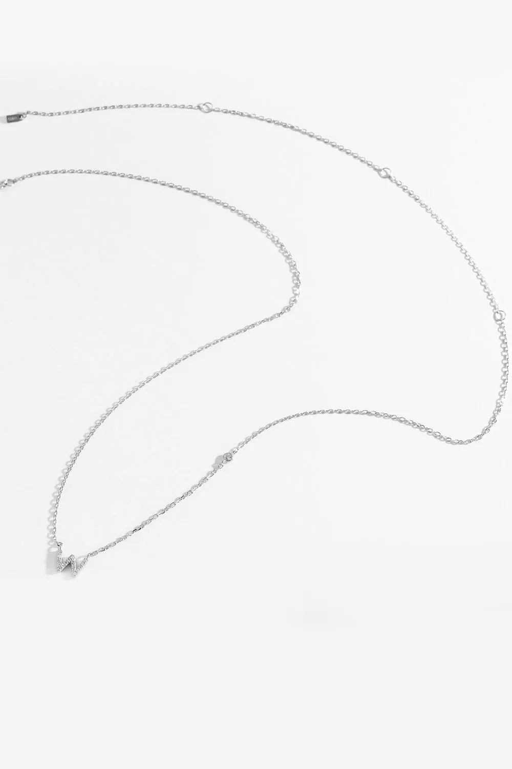 V To Z Zircon 925 Sterling Silver Necklace Necklaces - Tophatter Daily Deals