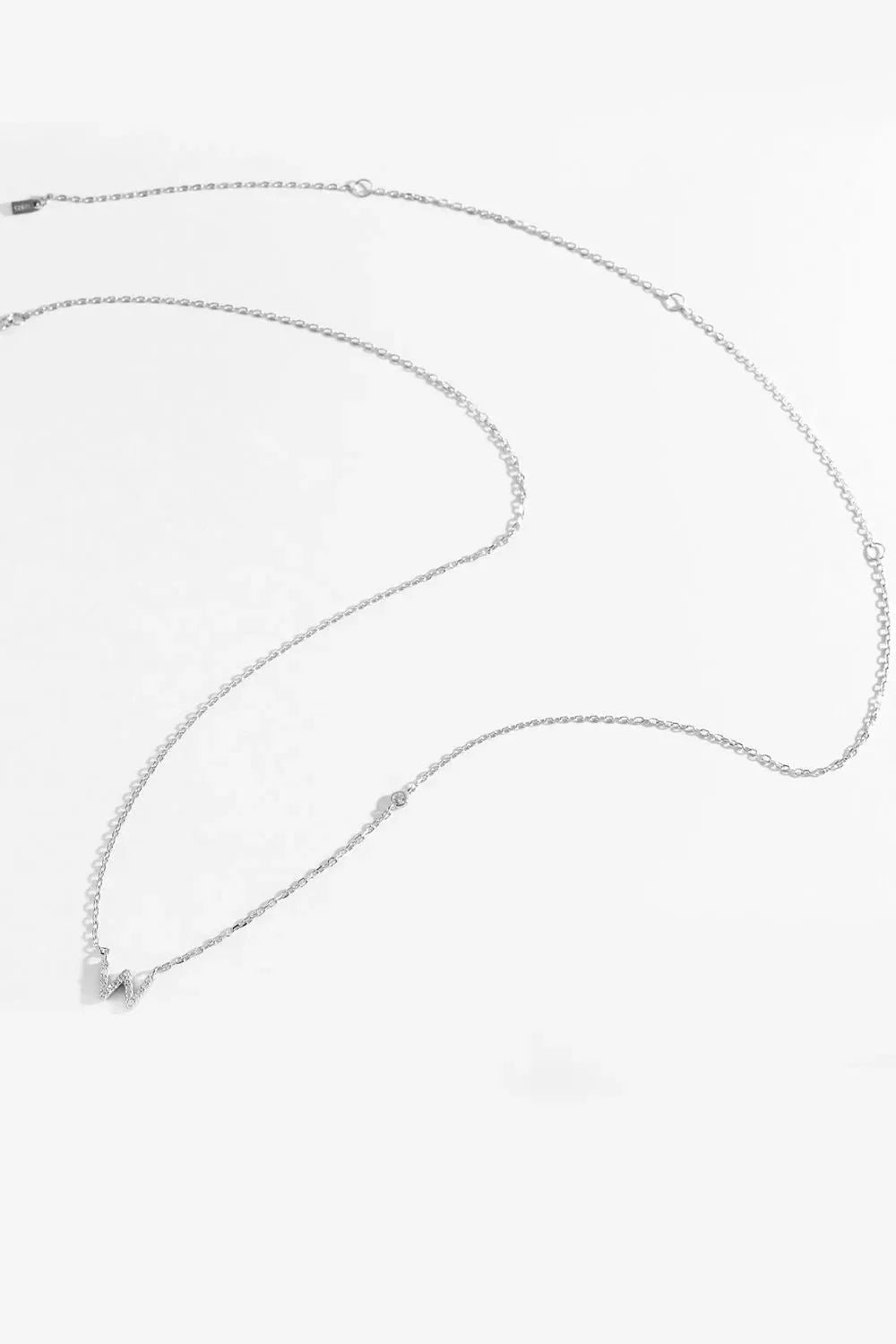 V To Z Zircon 925 Sterling Silver Necklace Necklaces - Tophatter Daily Deals