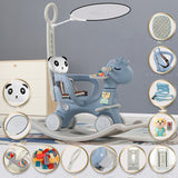 Baby Rocking Cart Birthday Gift Haze blue Supreme Edition 0 - Tophatter Daily Deals