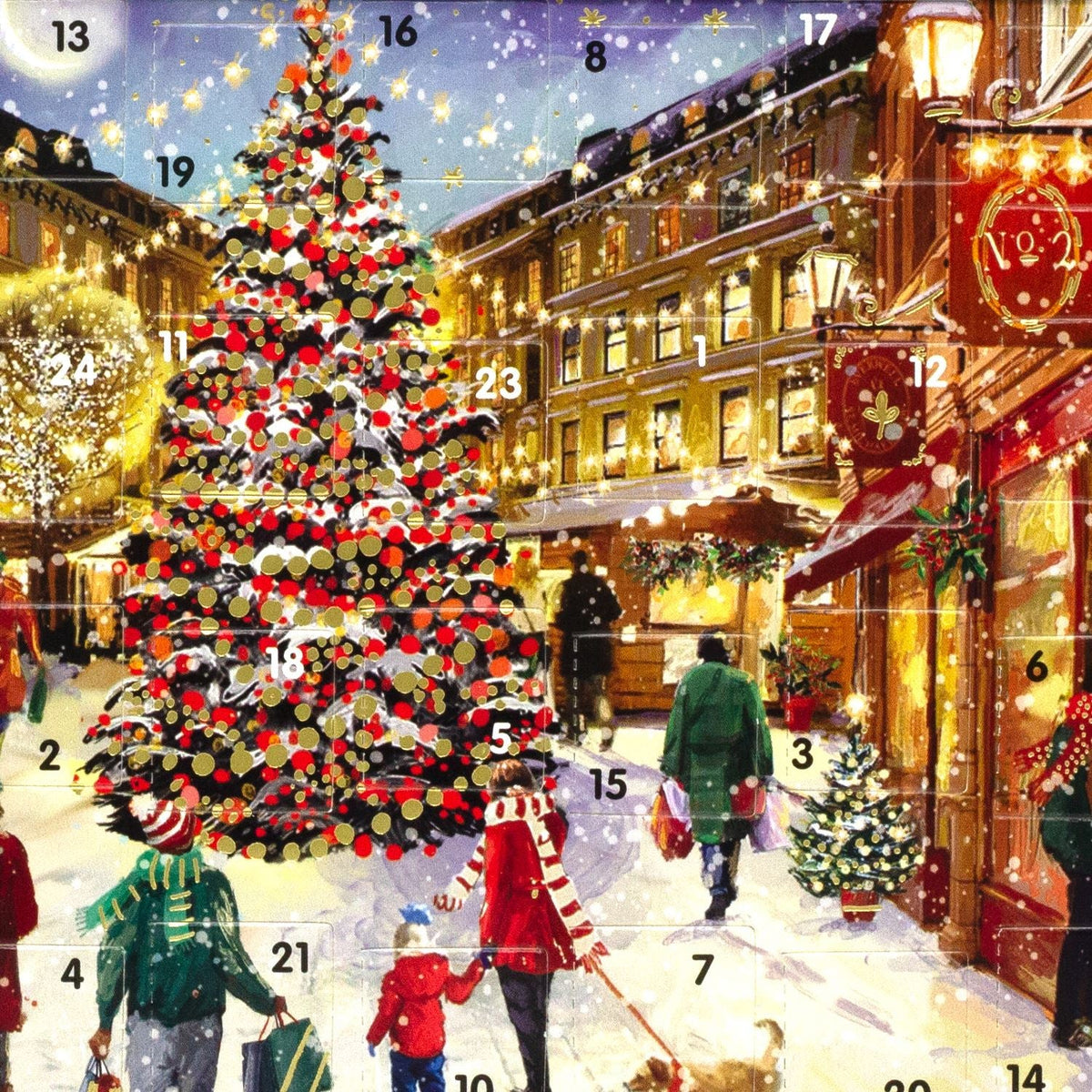 Christmas Eve - Christmas Advent Calendar | Advent Greetings Card & Envelope Advent Calendar - Tophatter Daily Deals