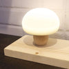 Silicone LED Night Lamp Brightness Adjustable Mushroom Pat Switch Wooden Base Timing LED Night Light For Children's Gift Humidifier - Tophatter Daily Deals