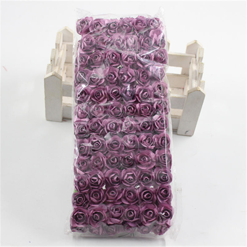 Artificial Flower Festive Home Gift Box Wedding Candy Box Decoration Purple 0 - Tophatter Daily Deals