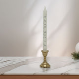 Brass Metal Candlestick | Brass Effect Short Candle Holder Stand - 8cm Candlestick - Tophatter Daily Deals