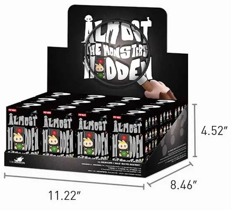 The Monsters Almost Hidden Series Figures, Blind Box 1 SET (12 BOXES) - Tophatter Daily Deals